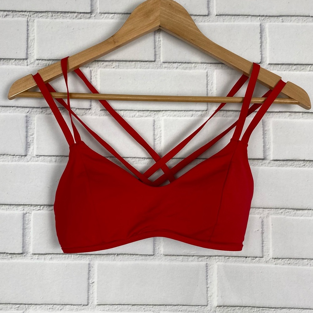 Athleta south swell bikini top size small